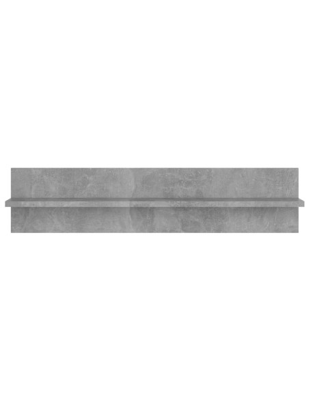 Mensole Muro 2pz Grigio Cemento 80x11,5x18cm Legno Multistrato