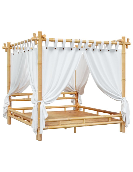 Letto a Baldacchino 180x200 cm in Bambù