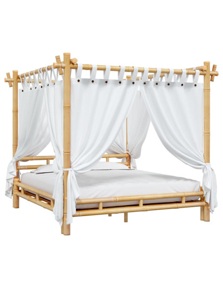 Letto a Baldacchino 180x200 cm in Bambù