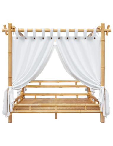 Letto a Baldacchino 180x200 cm in Bambù