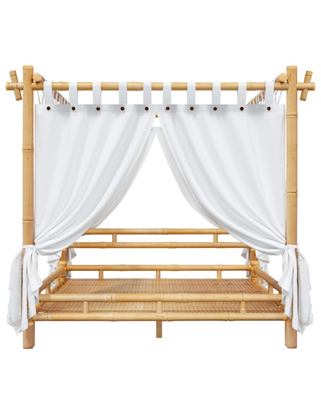 Letto a Baldacchino 180x200 cm in Bambù