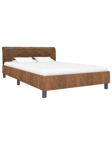 Giroletto Marrone in Similpelle Scamosciata 140x200 cm