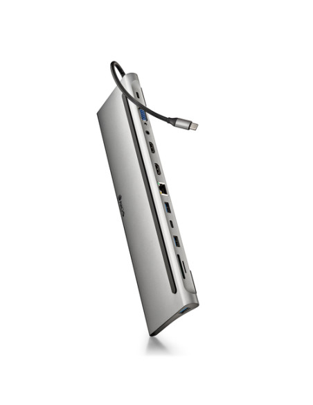 NGS DOCKING TYPE-C OUTPUT: USB 2.0 + 2x USB 3.0 + 2x HDMI + VGA + AUDIO + PD + RJ45 + USB C + SD/TF