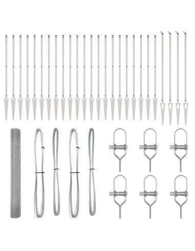 Palo della recinzione Argento 50 x 1,4 m (rete 19 x 19 mm)