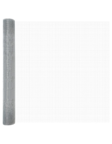 Palo della recinzione Argento 50 x 1,2 m (rete 16 x 16 mm)