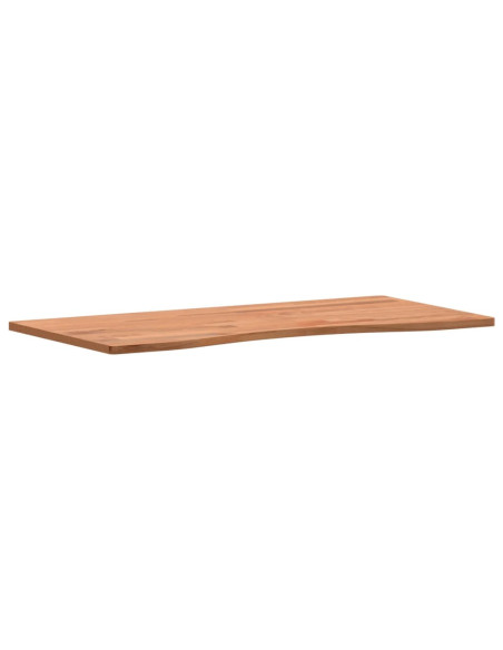 Piano per Scrivania 80x(36-40)x1,5 cm Legno Massello di Faggio