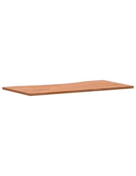 Piano per Scrivania 80x(36-40)x1,5 cm Legno Massello di Faggio