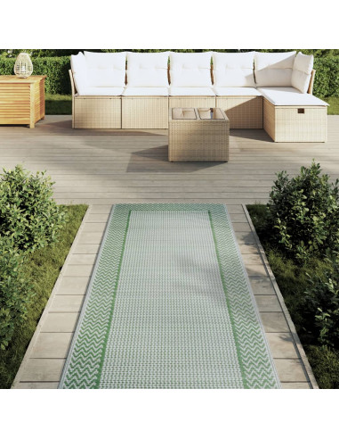 Tappeto da Esterno Verde 80x250 cm in PP