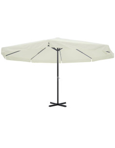 Ombrellone bianco in alluminio 500 cm