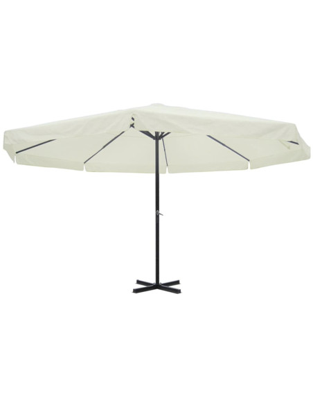 Ombrellone bianco in alluminio 500 cm