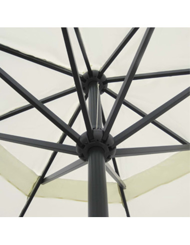 Ombrellone bianco in alluminio 500 cm