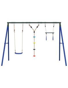 Set Gioco da Esterno con Altalena,Trapezio e Scala 2