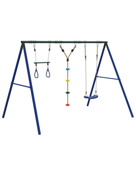 Set Gioco da Esterno con Altalena,Trapezio e Scala