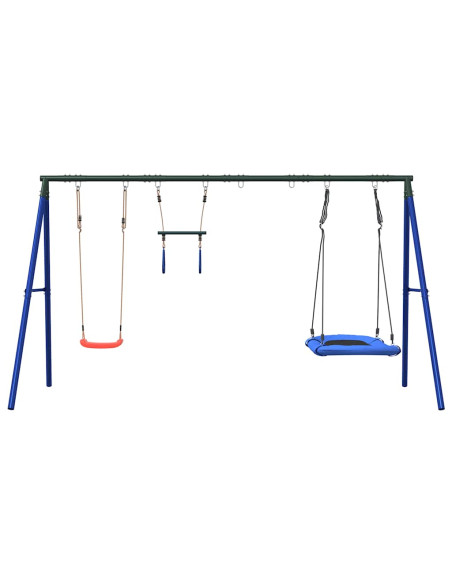 Set Gioco da Esterno con Altalena Trapezio e Altalena Nido