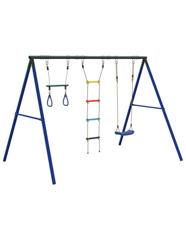 Set Gioco da Esterno con Altalena,Trapezio e Scala