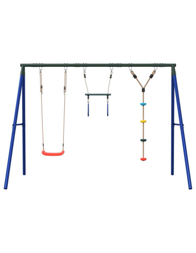 Set Gioco da Esterno con Altalena Trapezio e Altalena a Disco
