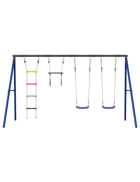 Set Gioco da Esterno con Altalene Trapezio e Scala