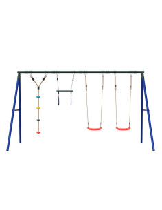 Set Gioco da Esterno con Altalene Trapezio e Altalena a Disco 2