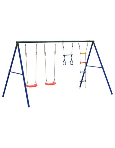 Set Gioco da Esterno con Altalene Trapezio e Scala
