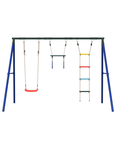Set Gioco da Esterno con Altalena,Trapezio e Scala