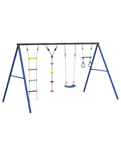 Set Gioco da Esterno con Altalena Trapezio Scala e Altalena