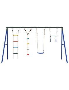 Set Gioco da Esterno con Altalena Trapezio Scala e Altalena 2