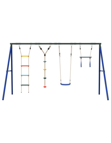 Set Gioco da Esterno con Altalena Trapezio Scala e Altalena