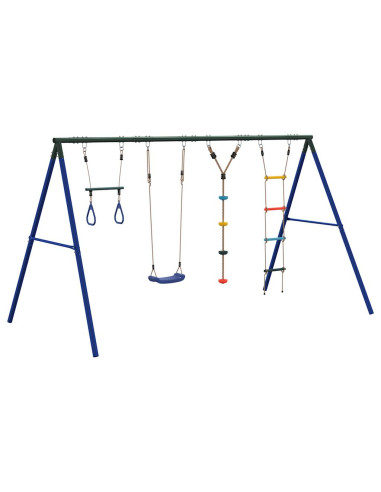 Set Gioco da Esterno con Altalena Trapezio Scala e Altalena