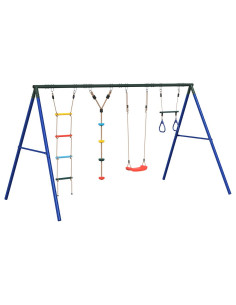 Set Gioco da Esterno con Altalena Trapezio Scala e Altalena