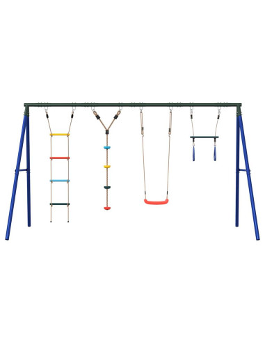 Set Gioco da Esterno con Altalena Trapezio Scala e Altalena