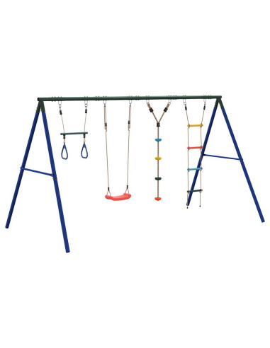 Set Gioco da Esterno con Altalena Trapezio Scala e Altalena