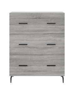 Credenza Grigio Sonoma 69,5x34x180 cm in Legno Multistrato 2