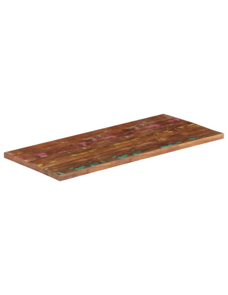 Piano Tavolo 120x70x2,5 cm Rettangolare in Massello di Recupero
