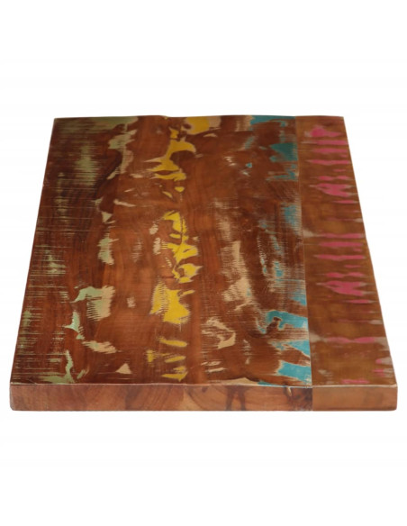 Piano Tavolo 160x50x3,8 cm Rettangolare in Massello di Recupero