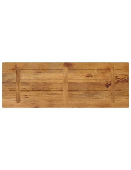 Piano per Tavolo 140x50x3,8cm Rettangolare Legno Massello Mango