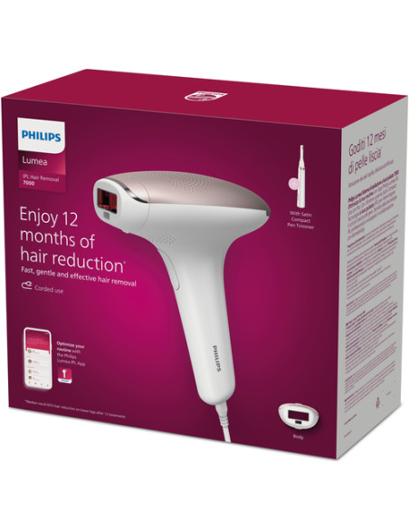 Philips Lumea Advanced 7000 series Epilatore a luce pulsata IPL con 1 accessorio per il corpo e rifinitore a penna BRI920/00