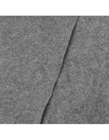 Telo Sotto Piscina Grigio Chiaro Ø244 cm Geotessile Poliestere