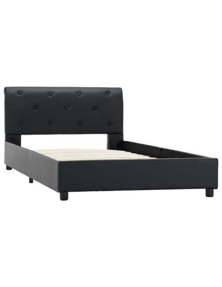 Giroletto Nero in Similpelle 90x200 cm