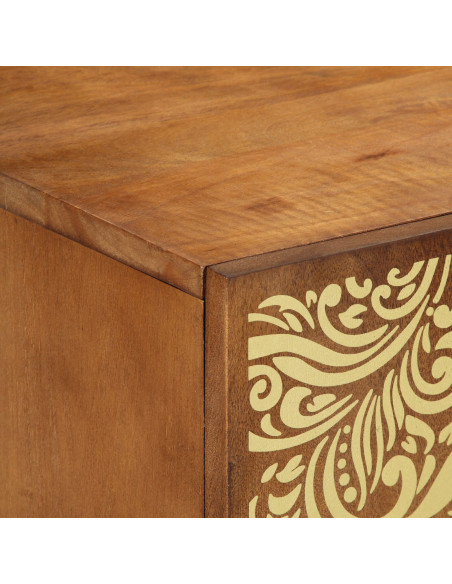 Cabinet e scaffali porta-media  Marrone miele Legno massello di mango