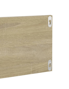 Mensole a Muro 2pz Rovere Sonoma 80x11,5x18cm Legno Multistrato