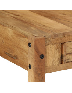 Tavolino da salotto con cassetto Marrone 110 x 54 x 35 cm 2