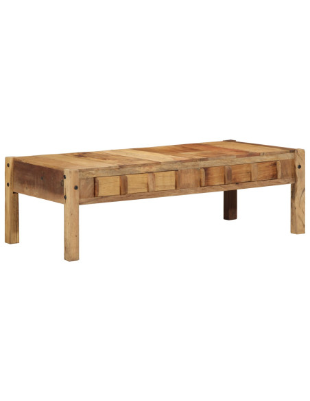 Tavolino da caffè  110x55x35 cm Legno Riciclato