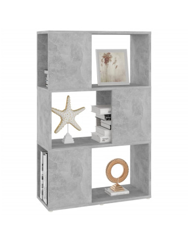 Libreria/Divisorio Grigio Cemento 60x24x94 cm in Truciolato