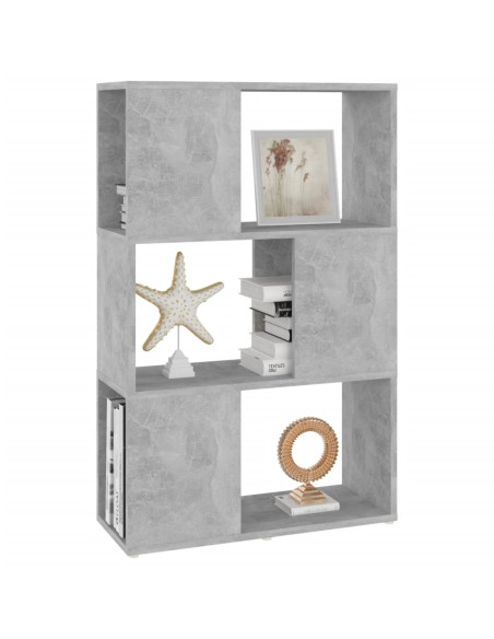 Libreria/Divisorio Grigio Cemento 60x24x94 cm in Truciolato