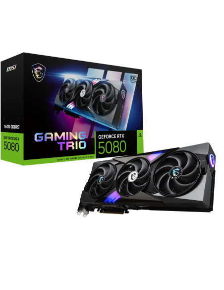 MSI GAMING GEFORCE RTX 5080 16G TRIO OC scheda video NVIDIA 16 GB GDDR7