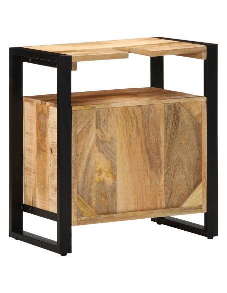 Mobile per Lavabo  55x35x60 cm in Legno Grezzo