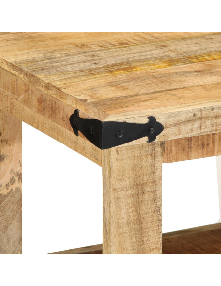 Carrello da Cucina  55x40x80 cm in Legno Massello Rustico di Mango