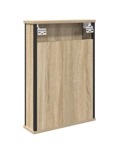 Mobiletto per specchio con porta Rovere Sonoma 42 x 12 x 60 cm