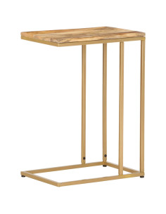Tavolino di Servizio 35x45x65 cm in Legno Massello di Mango