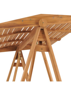 Dondolo da Giardino 170 cm in Legno Massello di Teak
